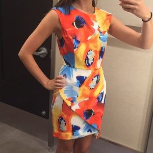 Clove Watercolor Floral Print Dress Size 2